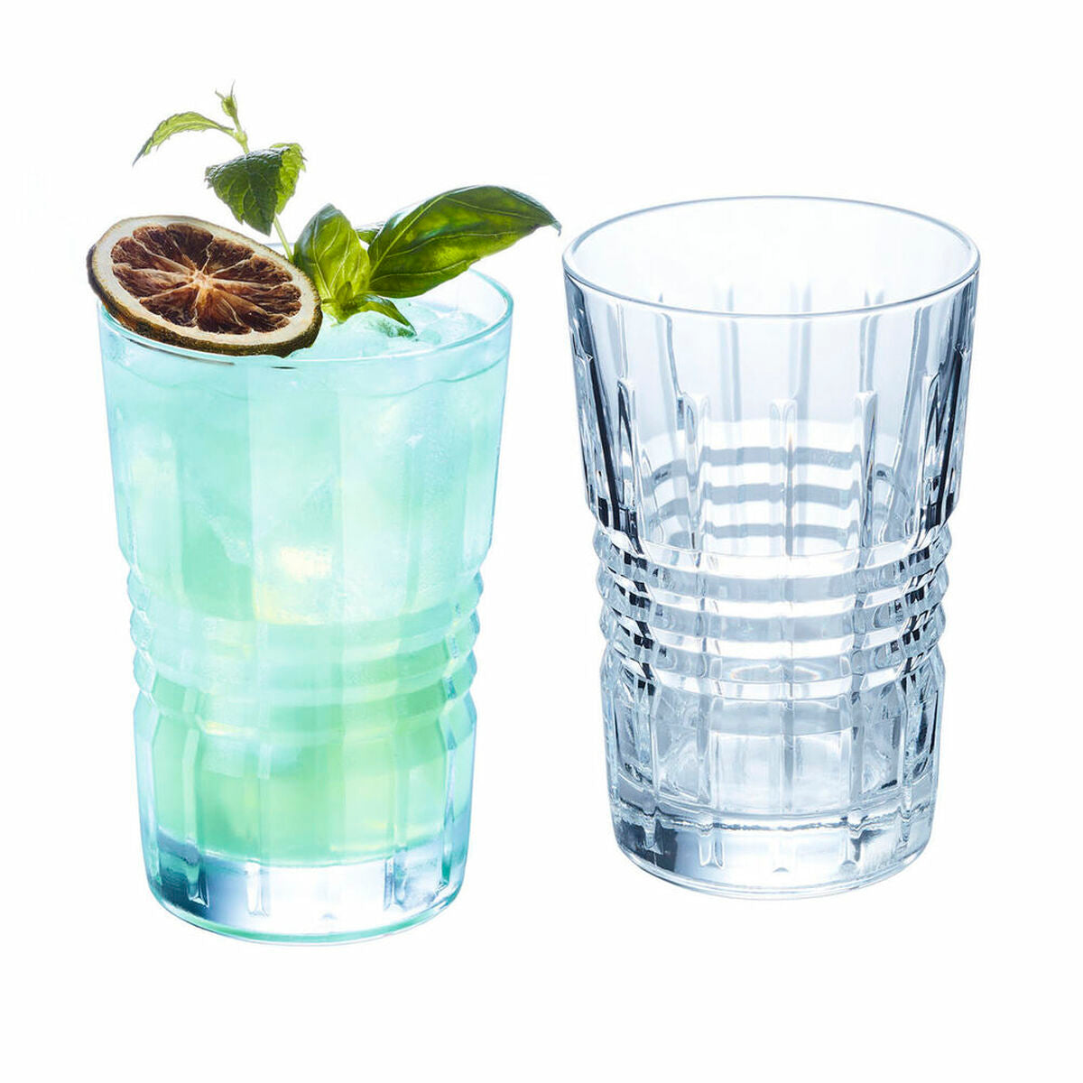 Gläser-Set Arcoroc Old Square – 6 Stück, 360 ml, transparent
