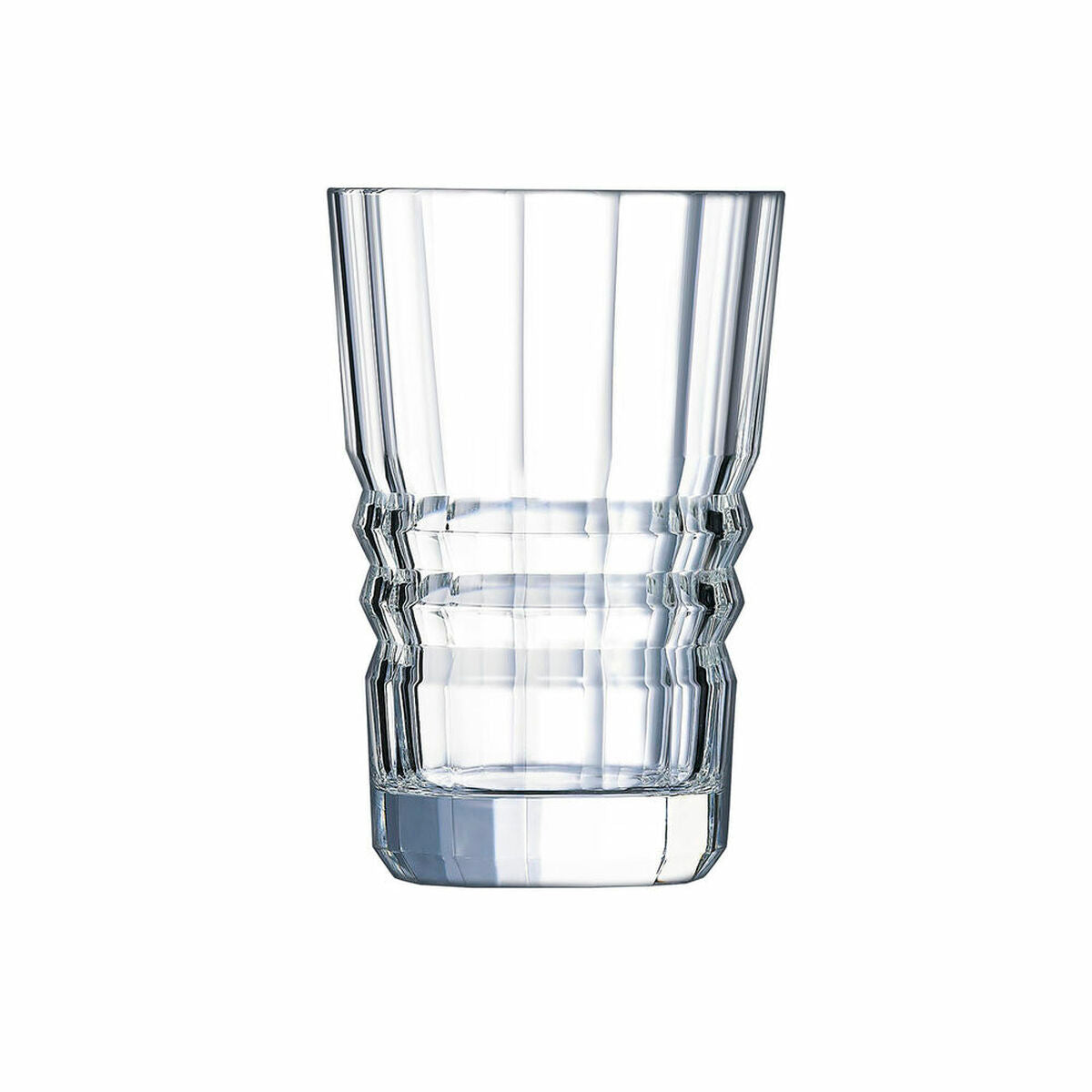 Gläser-Set Arcoroc Old Square – 6 Stück, 360 ml, transparent